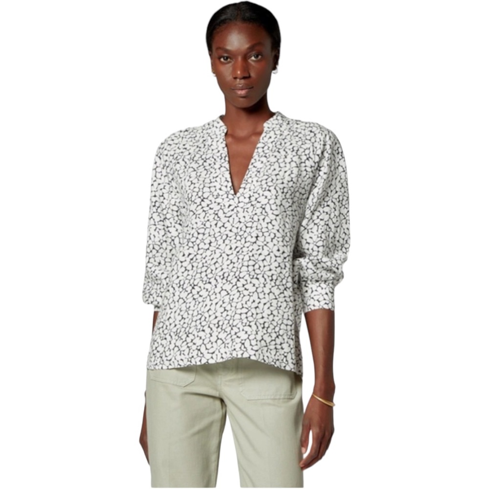 Joie Perci Floral Linen Top